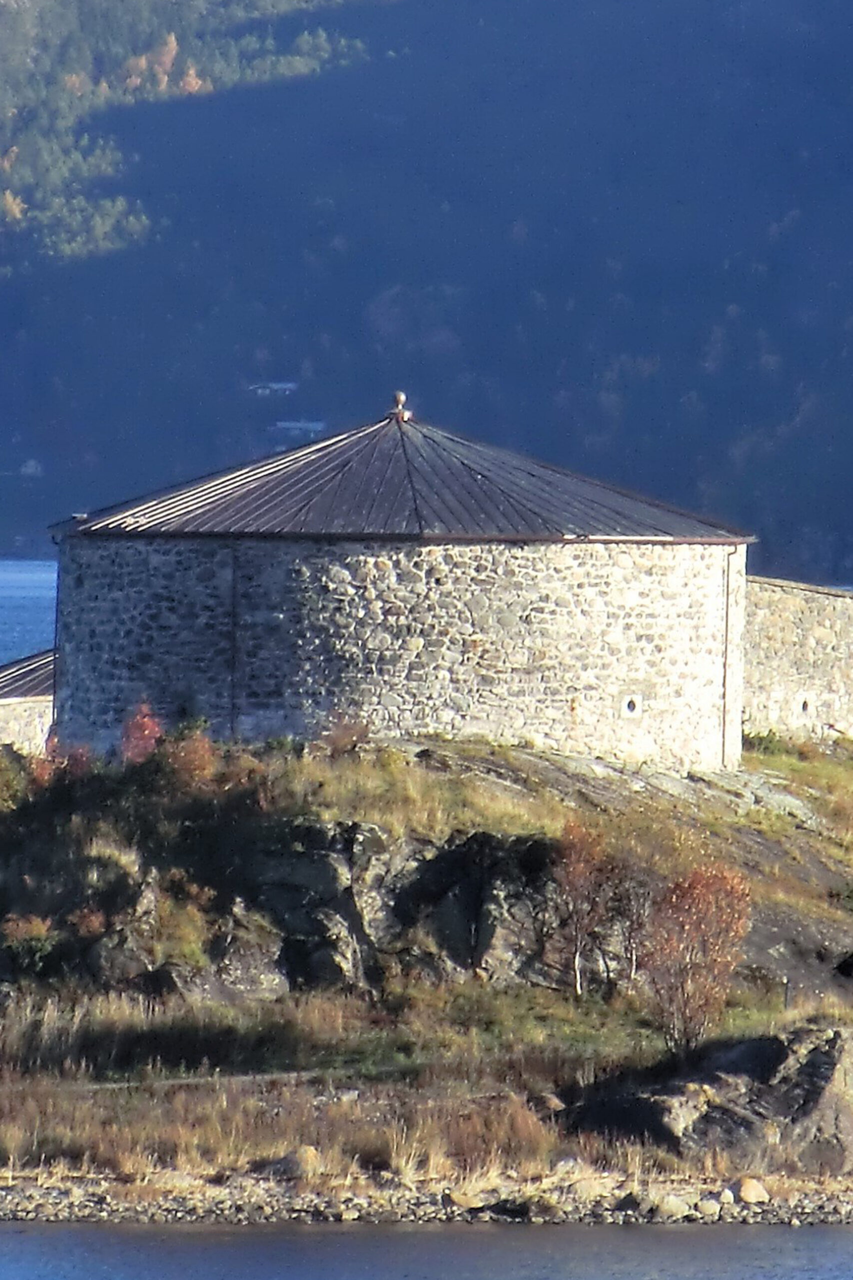 Christiansholm Festning aan de waterkant in Kristiansand